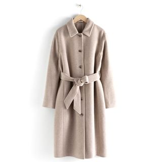 & Other Stories + Wool Blend Oversized Long Coat