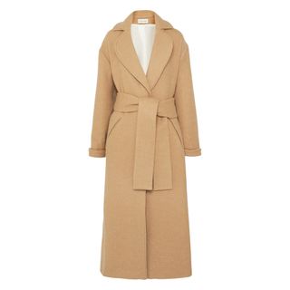 King 
Tuckfield + Oversized Belted Wool-Blend Coat