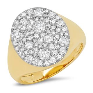 Eriness + Diamond Signet Ring