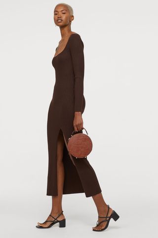 H&M + Long Rib-Knit Dress