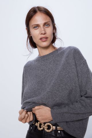 Zara + Oversized Cashmere Sweater