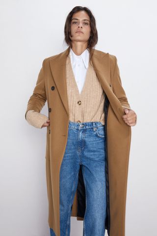 Zara + Long Pocket Coat
