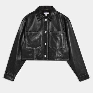 Topshop + Black Leather Jacket