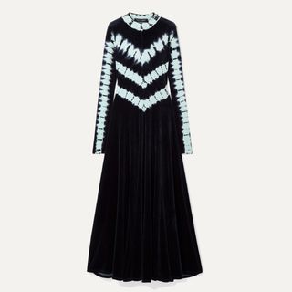 Proenza Schouler + Tie-Dyed Velvet Maxi Dress