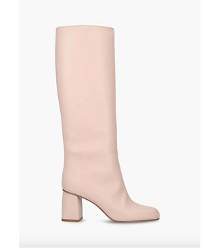 Red Valentino + Loose Knee Leather Knee Boots