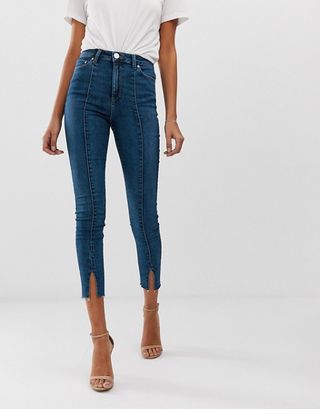 ASOS + Ridley High Waisted Skinny Jeans