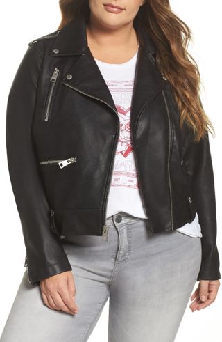 Levi's + Faux-Leather Moto Jacket