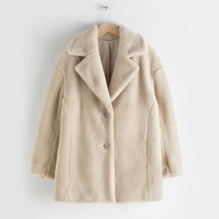 & Other Stories + Faux Fur Wool Blend Jacket
