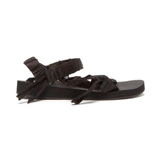 Arizona Love + Trekky Satin-Wrapped Velcro-Strap Sandals