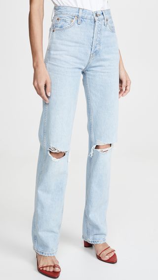 Re/Done + High Rise Loose Jeans