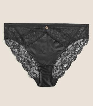 Rosie for Autograph + Silk & Lace High Leg Knickers