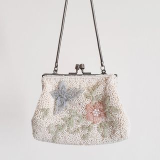 Vintage + Beaded Small Floral Bag