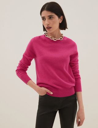 Marks and Spener + Pure Cashmere Crew Neck Jumper