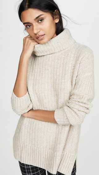 Madewell + Kate Ribbed Turtleneck Sweater