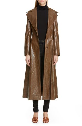Rejina Pyo + Rhea Faux Leather Trench Coat
