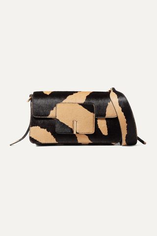 Wandler + Georgia Zebra-Print Leather Bag