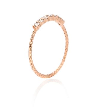 Jacquie Aiche + Vintage Waif 14kt Rose Gold Diamond Ring