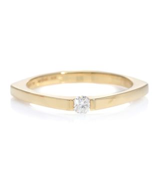 Aliita + Aro Escondida 9kt Gold Diamond Ring