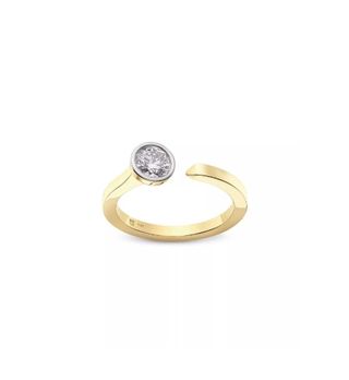 Lightbox Jewelry + Solitaire Open Top Lab-Created Diamond Ring
