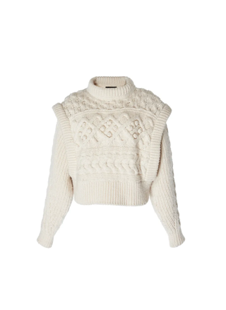 Isabel Marant + Milane Layered Cable Knit Sweater