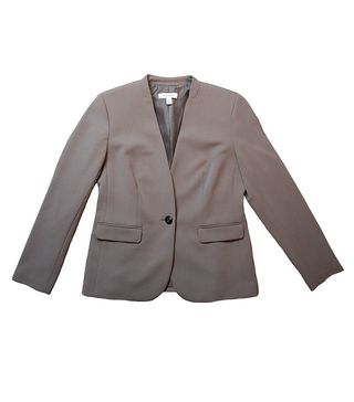 Nine West + Solid Crepe One Button Jacket
