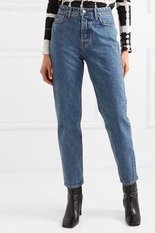 Grlfrnd + Devon Organic High-Rise Straight-Leg Jeans