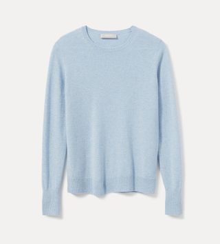 Everlane + The Cashmere Crew in Light Blue Heather