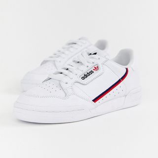 Adidas Originals + Continental 80 Sneakers in White