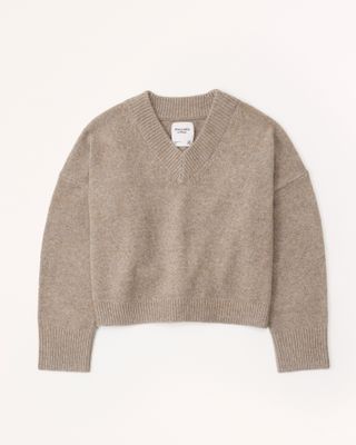 Abercrombie & Fitch + Wedge V-Neck Sweater