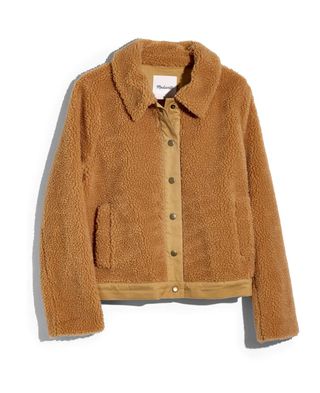 Madewell + High Pile Fleece Portland Jacket