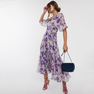 ASOS + Floral Midi Dress