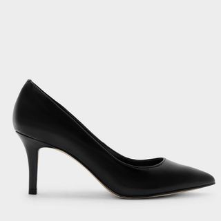 Charles & Keith + Black Pointed Pumps