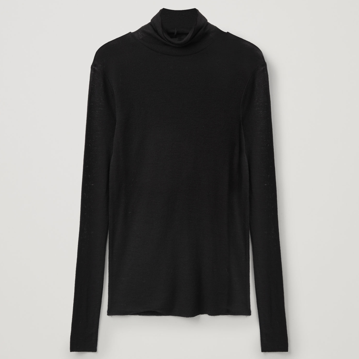 COS + Black Roll-Neck Jumper