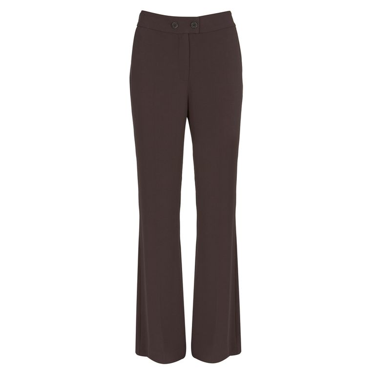 Selena Silk Floaty Trousers Stone main image 1