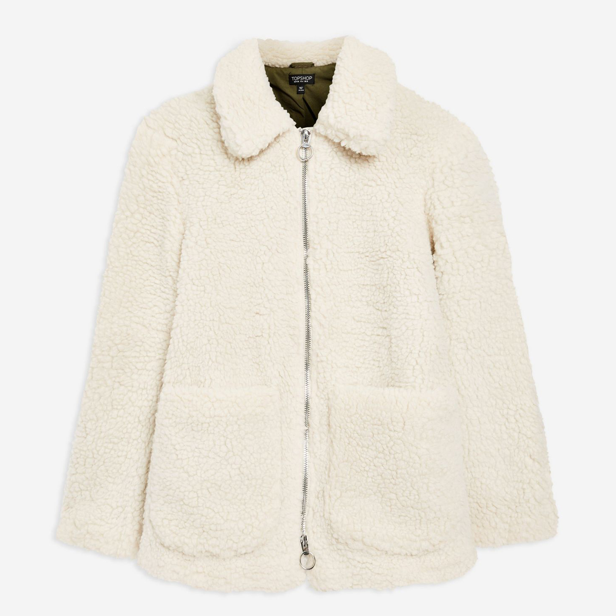 Topshop + Cream Borg Jacket