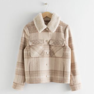 & Other Stories + Faux Shearling Collar Jacket