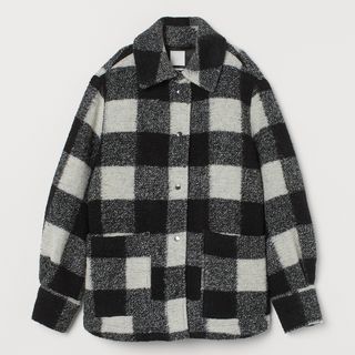 H&M + Wool-Blend Shirt Jacket