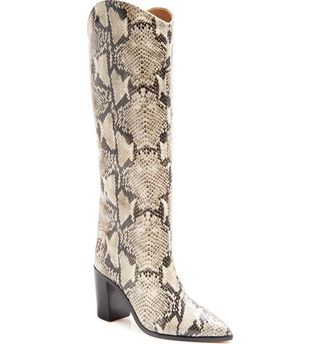 Schutz + Analeah Pointed Toe Knee High Boot