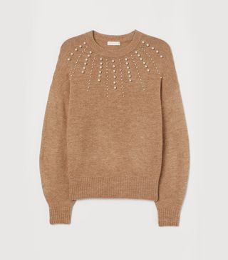 H&M + Knit Sweater With Beads