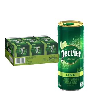 Perrier + Lime Flavored Carbonated Mineral Water (30 Pack)