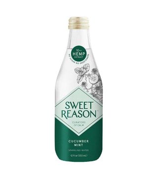 Sweet Reason + Sparkling Water with Hemp Extract, Cucumber Mint (Pack of 6)