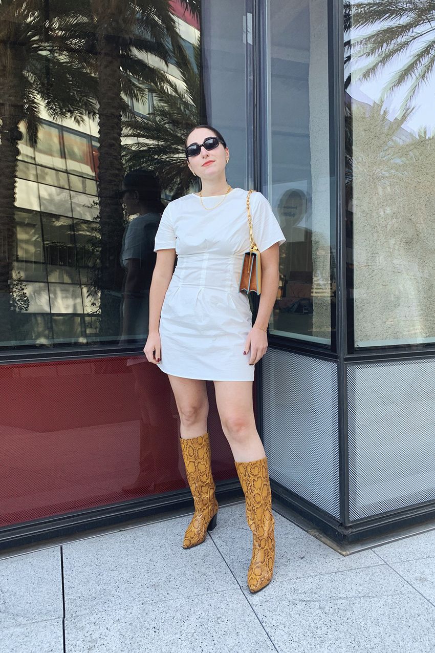 high snakeskin boots
