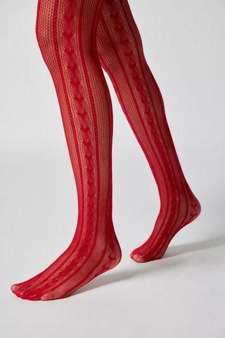 Urban Outfitters + Heart Pointelle Tights