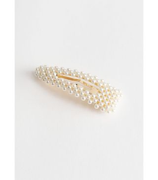 & Other Stories + Pearl Beaded Hair Clip