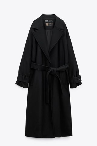 Zara + Wool-Blend Coat