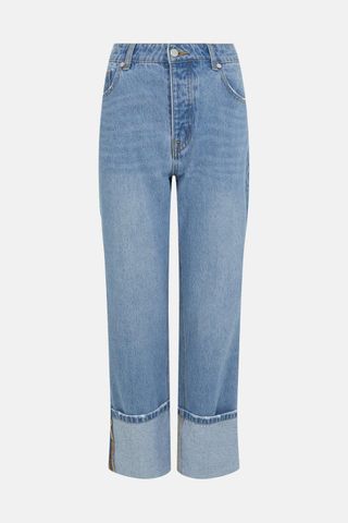 Warehouse + 80s Turn Up Hem Straight Leg Jeans