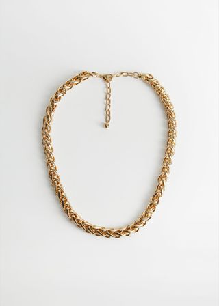Leandra x Mango + Metal Chain Necklace