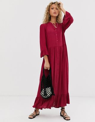 ASOS + Smock Maxi Dress