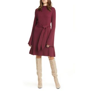 Nanushka + Abhaya Long Sleeve Sweater Dress