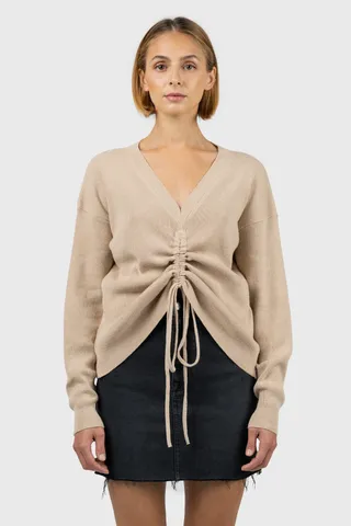 Nu-In + Front Ruched Knit Jumper
